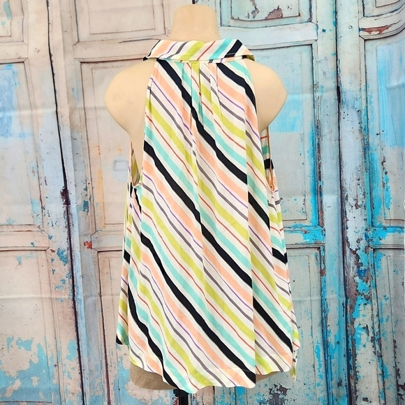Anthropologie Maeve Tesni Swing Striped Tank Top - Picture 3 of 6